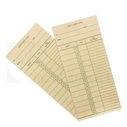 SP127 Daily Cost Time Clock Cards