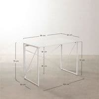 Folding Desk in MDF and Metal