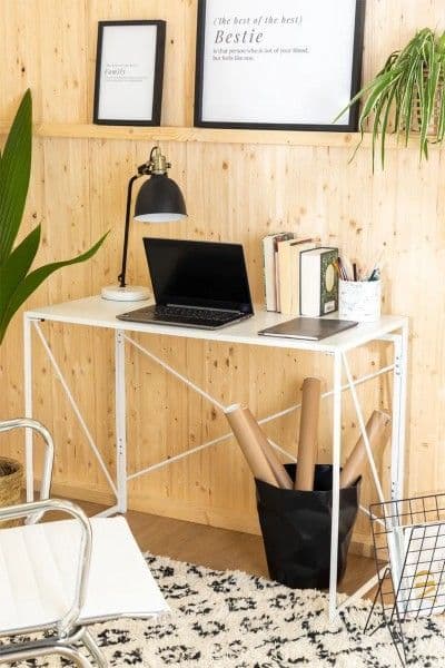 Folding Desk in MDF and Metal