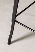 Tolix Square High Table (60x60) - Black And Natural Wood