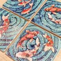 3 Koi Coaster