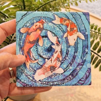 3 Koi Coaster