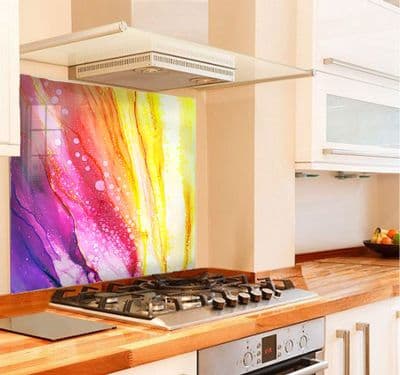 Abstract Rainbow Splashback