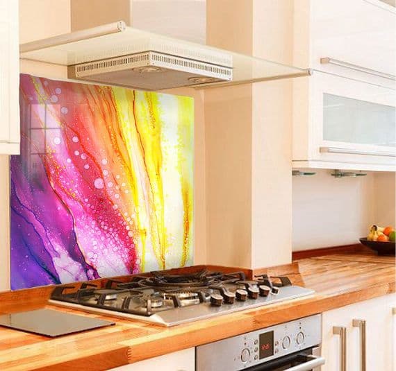 Abstract Rainbow Splashback
