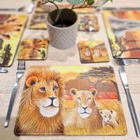 Africa Animals Placemat and Coaster Set