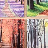 Autumn Ceramic Coaster - Woodland Walk