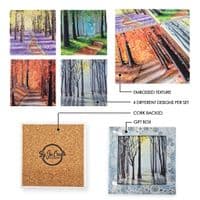 Autumn Ceramic Coaster - Woodland Walk