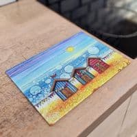 Beach Hut Bunting Worktop Saver