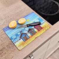 Beach Hut Bunting Worktop Saver
