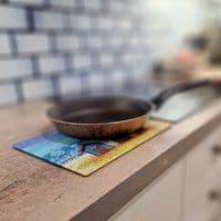 Beach Hut Bunting Worktop Saver