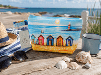 Beach Hut Wash Bag