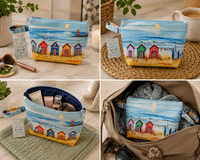 Beach Hut Wash Bag