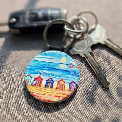 Beach Seagull Keyring