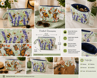 Bees & Butterfly Wash Bag