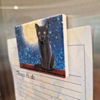 Black Cat Magnet