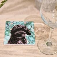 Black Cockerpoo Coaster