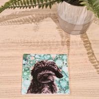 Black Cockerpoo Coaster
