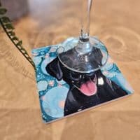 Black Labrador Dog Coaster