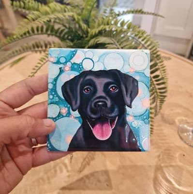 Black Labrador Dog Coaster