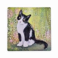 Black & White Cat Coaster