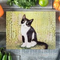 Black & White Cat Worktop Saver