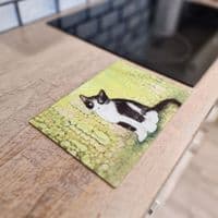 Black & White Cat Worktop Saver