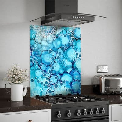 Blue Bubble 2 Abstract Splashback (152-SB)