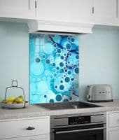 Blue Bubble Abstract Splashback (140-SB)