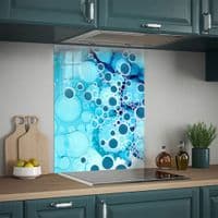 Blue Bubble Abstract Splashback (140-SB)