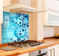 Blue Bubble Abstract Splashback (140-SB)