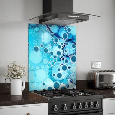 Blue Bubble Abstract Splashback (140-SB)