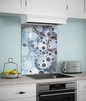 Blue Grey Abstract Bubble Splashback (161-SB)