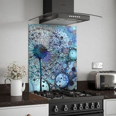 Blue Purple Dandelion Splashback (133-SB)