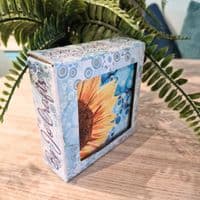 Blue Sunflower Coaster