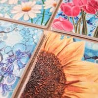 Blue Sunflower Coaster