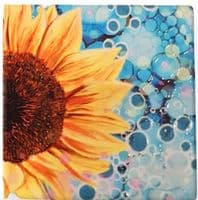 Blue Sunflower Coaster