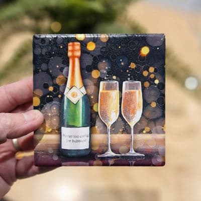 Bubbly Wine Coaster