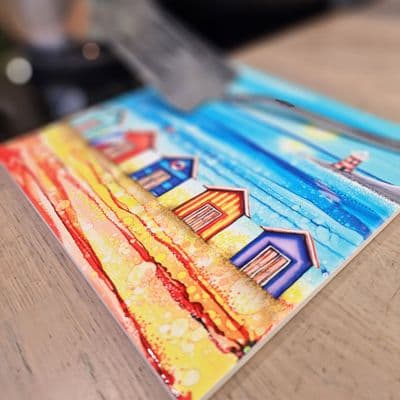 By The Sea Lighthouse Ceramic Trivet