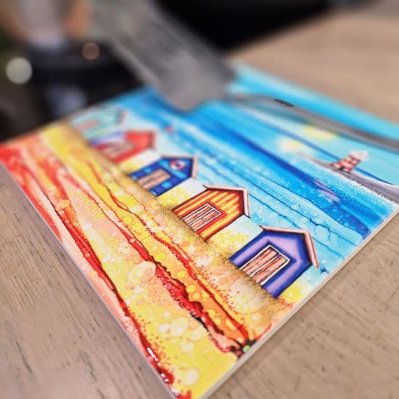 By The Sea Lighthouse Ceramic Trivet