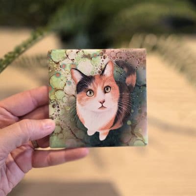 Calico Cat Coaster
