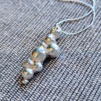 Cascading Balls Sterling Silver Necklace