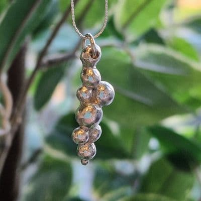 Cascading Balls Sterling Silver Necklace