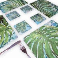 Cheese Plant Placemat and Coaster Set (GF)