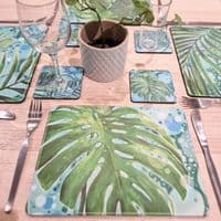 Cheese Plant Placemat and Coaster Set (GF)