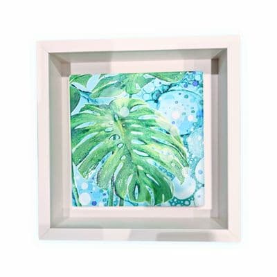 Cheeseplant Box Frame Picture