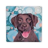 Chocolate Labrador Coaster