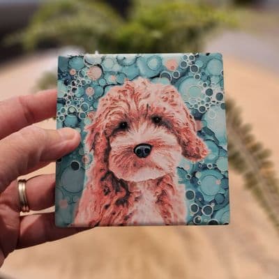 Cockerpoo Dog Coaster