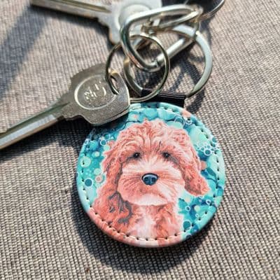 Cockerpoo Dog Keyring