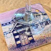 CR Solo beach hut Coaster