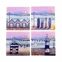 CR Solo beach hut Coaster